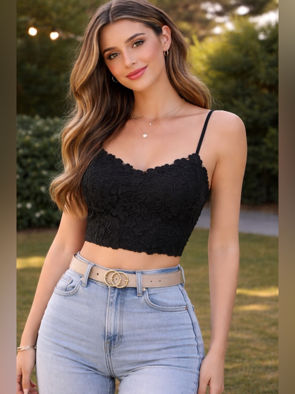 Lipstick London cropped black Size Small